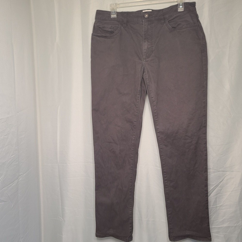 Flint and Tinder 365 Pants Mens 32x30 Charcoal‎ Grey Slim Fit Chino Trousers